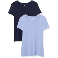 2 Amazon Essentials Womens Regular-Fit Short-Sleeve V-Neck T-Shirt Deals