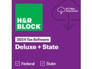 H&R Block 2024 Deluxe + State Tax PC Digital + $20 eGC Deals