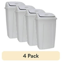 Deals on 4-Pack Mainstays 13 Gallon Trash Can