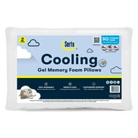 2-Pack Serta Gel Memory Foam Cluster Bed Pillow Deals