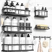 Deals on 6pk Yasonic Shower Caddy Bathroom Organizers w/12 Hooks