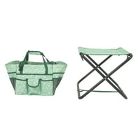 Expert Gardener Folding Gardening Stool with Detachable Tote Deals