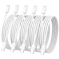 5-Pack Yefoot 6-ft USB C to USB C Cable 60W/3A Deals