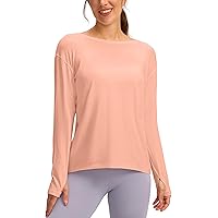 Deals on Soothfeel Womens Long Sleeve Workout Shirts