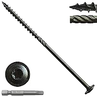 Deals on PuCiss 14x6-in Structural Wood Lag Screws 20pcs w/T30 Star Bit