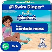 Deals on 17-Count Pampers Swim Diapers, Splashers, Size 5+