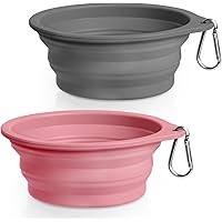 Deals on Rest-Eazzzy 2-Pack Silicone Collapsible Dog Bowls