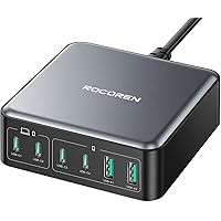 Rocoren 270W 6-Port USB GaN Charging Station Block Deals