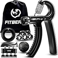 Deals on 5-Piece FitBeast Hand Grip Strengthener Workout Kit