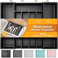 Deals on Kitsure Expandable Silverware Drawer Organizer