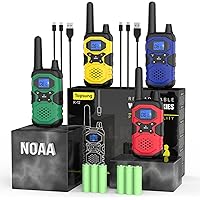4pk Topsung Rechargeable Long Range NOAA Walkie-Talkies Deals