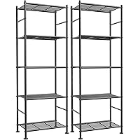 Sakugi 5-Tier Metal Storage Shelves Set of 2 Deals