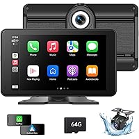 Deals on NINEYIN Portable Wireless Carplay Screen for Car 7-in