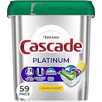 177Ct Cascade Platinum Dishwasher Pods, Lemon + $15 Amazon Credit