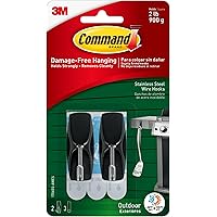 Deals on Command 17065S-AWES Outdoor Wire Toggle Hooks, 2-Count