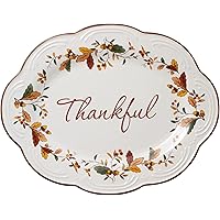 Deals on Pfaltzgraff Autumn Berry Small Oval Platter, 10.5-inches