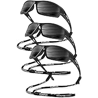 3-Pack Qally Mens Polarized Sport Sunglasses w/UV400 Protection Deals