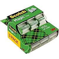 3-Pack Scotch Magic Tape 3/4 x 300 Inches Dispensered 3105 Deals