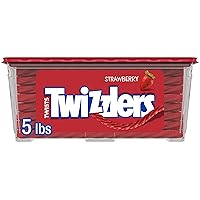 TWIZZLERS Twists Strawberry Flavored Licorice Style Candy 5LB Deals