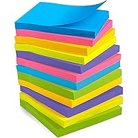 Deals on OHOME 12 Pads 3x3-inch Colorful Self-Stick Post Notes