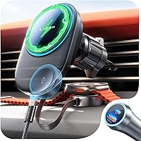 LISEN 2E7137 2-in-1 Magsafe Car Mount Charger for iPhone Deals