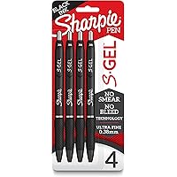 Deals on 4 Count SHARPIE S-Gel Gel Pens Ultra Fine Point (0.38mm)
