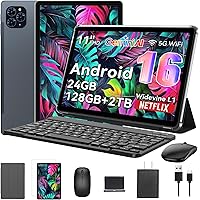 Deals on Tabwee T90 11-in 128GB Android Tablet w/Keyboard Mouse Stylus