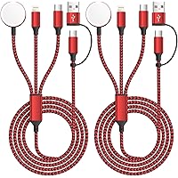 Firsting 3-in-2 Multi Charging Cable (2-Pack, 5-ft) Deals
