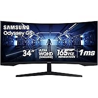Deals on Samsung 34-inch Odyssey G5 Curved Ultra-Wide Gaming Monitor