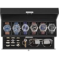 SONGMICS 6-Slot Lockable Watch Box Deals