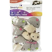 10ct SmartyKat Skitter Critters Value Pack Catnip Cat Toys Deals