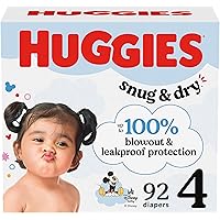 92-Count Huggies Snug & Dry Baby Diapers Size 4 Deals