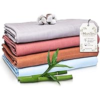 Deals on 4-Pack Swaddling Blankets 47x47-in Cotton Blend