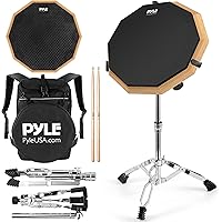 Deals on Pyle 12-in Practice Pad Set w/Snare Stand PSDPKIT10.5