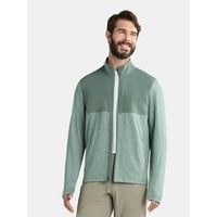 Athletic Works Mens Mixed Media Zip Jacket Deals