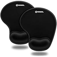 Deals on 2-Pack Soqool Ergonomic MousePad with Wrist Rest