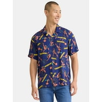 Deadpool Mens All Over Print Graphic Shirt Deals