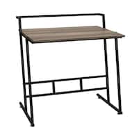 Deals on Household Essentials 33-in Rectangular Writing Desk w/Open Storage
