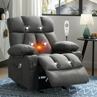 JONPONY Manual Recliner Chair w/Heat Therapy and Massage Function Deals