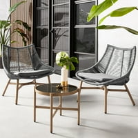 Mainstays Skyler Steel 3-Piece Wicker Rope Chat Set Deals