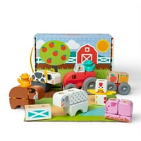 56pc Melissa & Doug Blockables Farm Snap and Play Building Blocks Deals