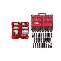 Milwaukee Screw Driver Bit Set 45-Pcs & 1/2 in. Socket Set 36-Pcs Deals