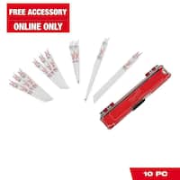 Milwaukee Sawzall Wood & Metal Cutting Bi-Metal Saw Blade Set 10pc Deals