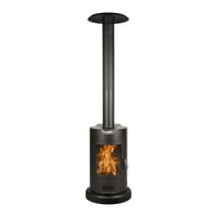 Deals on Muskoka 84-in High 75000 BTU Black Steel Wood Pellet Patio Heater