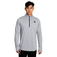 Deals on Reebok Mens Trail Quarter-Zip Active Pullover Shirt