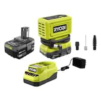 RYOBI ONE+ 18V Cordless High Pressure Inflator w/Battery & Charger Deals