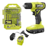 RYOBI ONE+ 18V Cordless 3/8-in Drill/Driver Kit w/20pc Bit Set Deals
