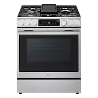 LG Smart Gas 30 in. 5 Burners Slide In Gas Range Deals