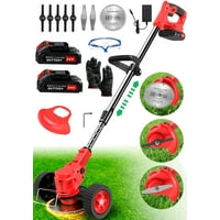 TNTANTS Electric Weed Wacker Cordless String Trimmer w/Wheels Deals