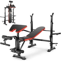 Vibespark 600lbs 6-in-1 Foldable Workout Bench Set Deals